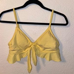 Cute yellow bikini top!
